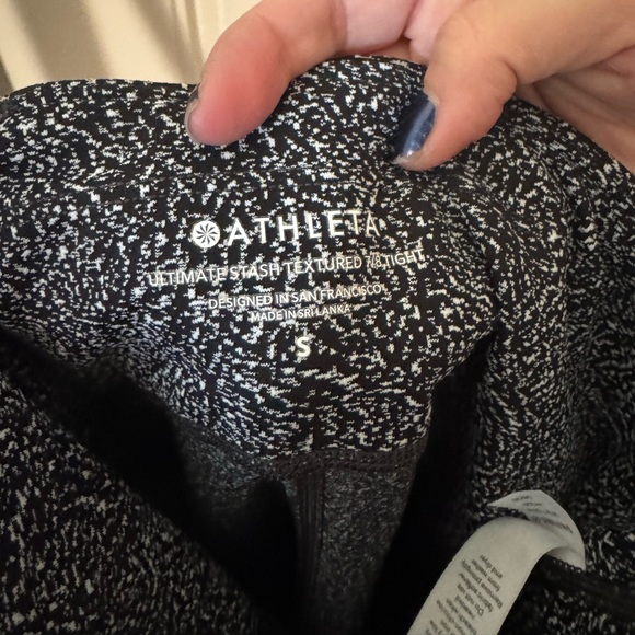 ATHLETA🖤 Black & White Marbled Athletic Leggings 🤍 (Size Small) - Picture 12 of 14